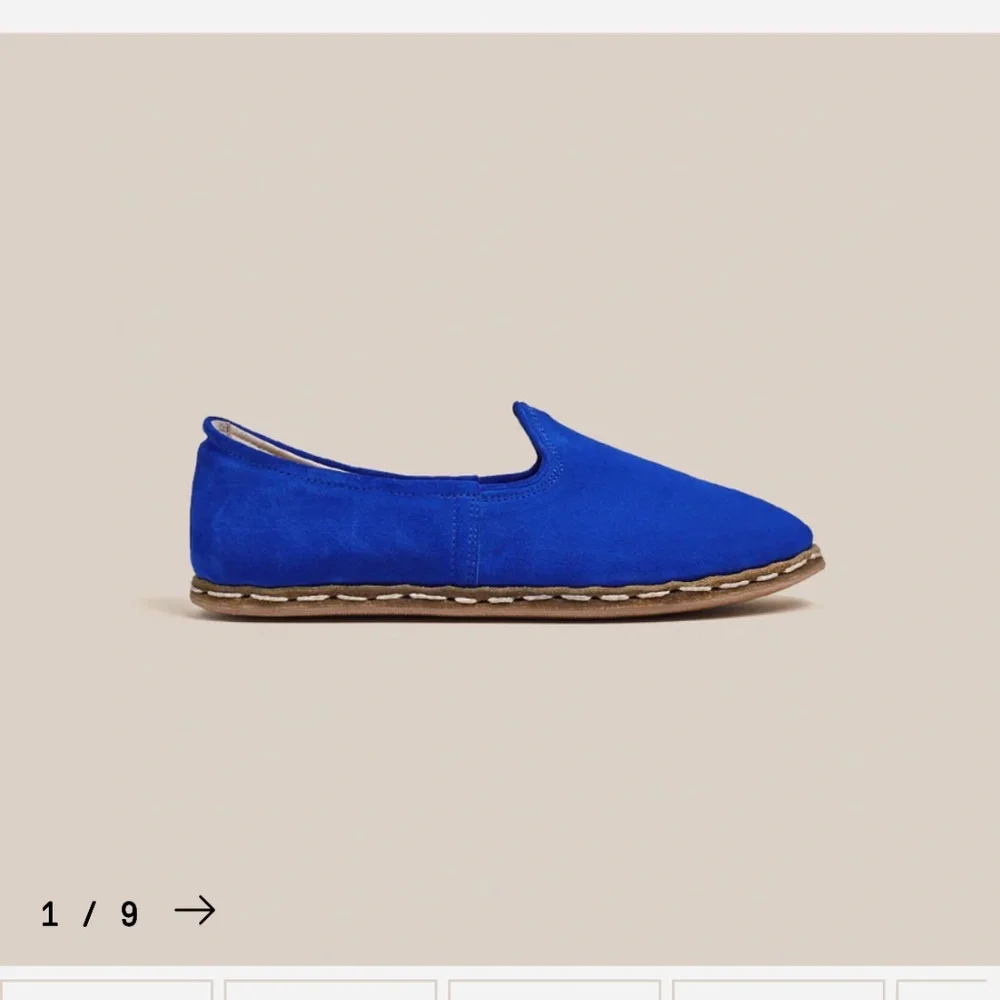Electric Blue Suede Sabah Shoe size 38 - Picture 1 of 8